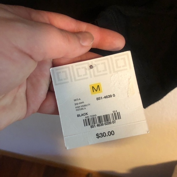 nwt Black Liz Claiborne Long Sleeved Shirt Size M - Picture 5 of 9